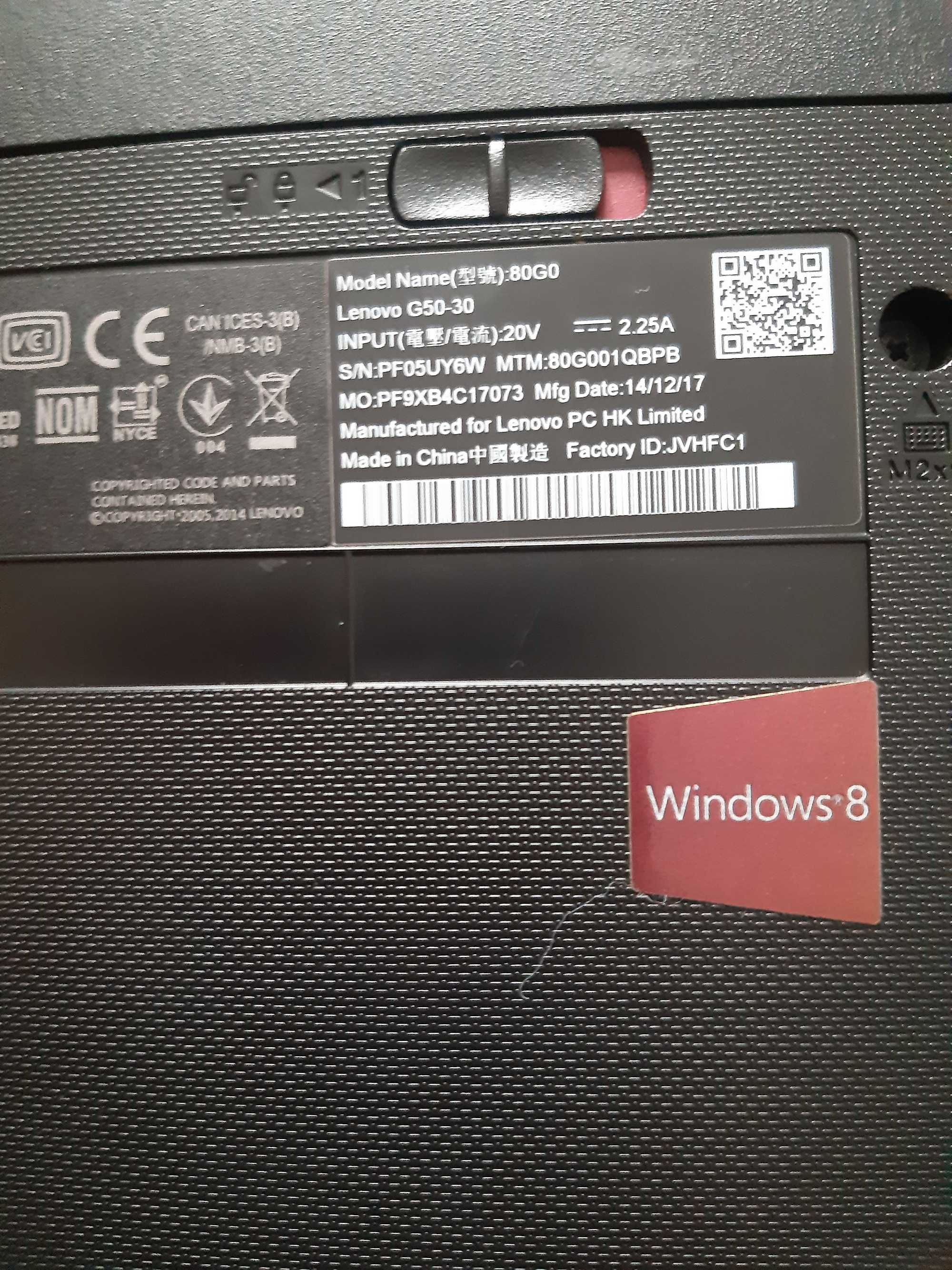 Laptop Lenovo  15,6 cala G50-30