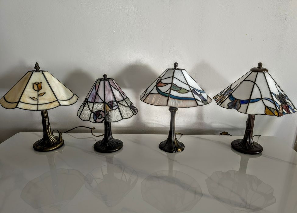 Tiffany lampy witrażowe stołowe / nocne / biurowe Art deco