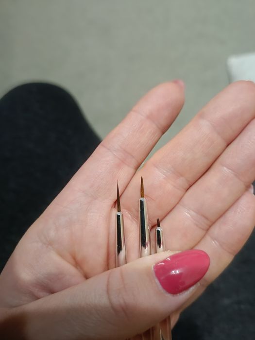 Zestaw żeli+ pędzelki