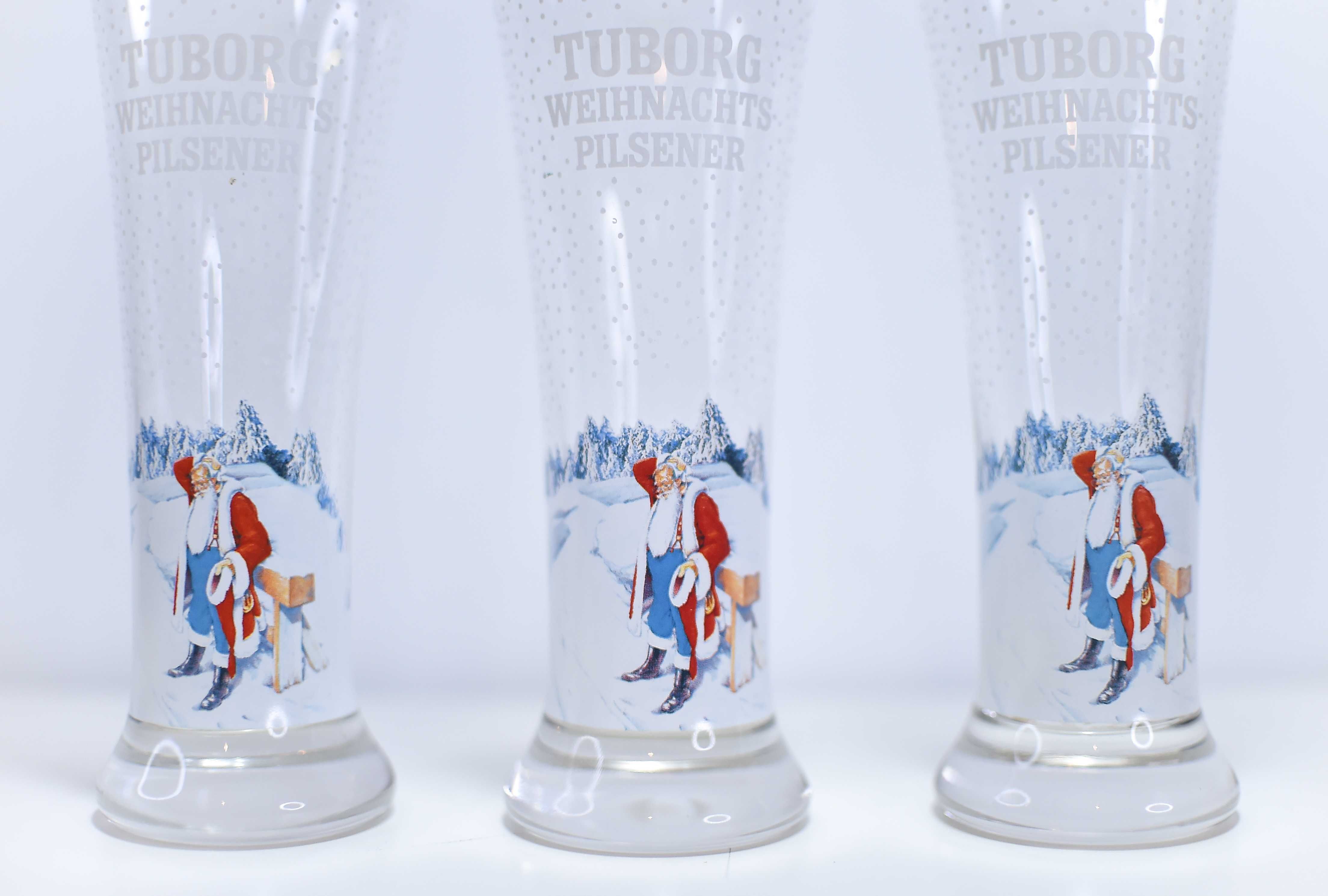 Kufel do Piwa Tuborg Swiąteczny 19cm 0,2l x3