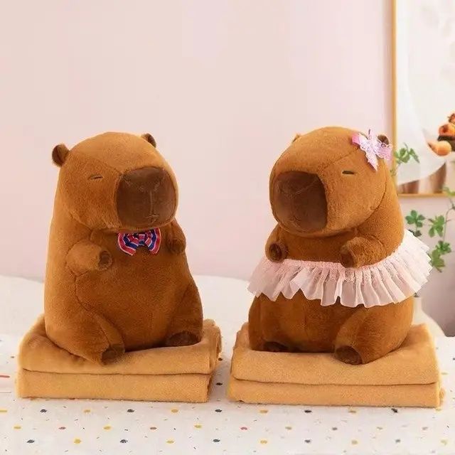 Плед-подушка игрушка 3в1 Капибара (40см)