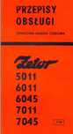 Instrukcja obsługi Zetor 5011, 6011, 6045, 7011, 7045, PL