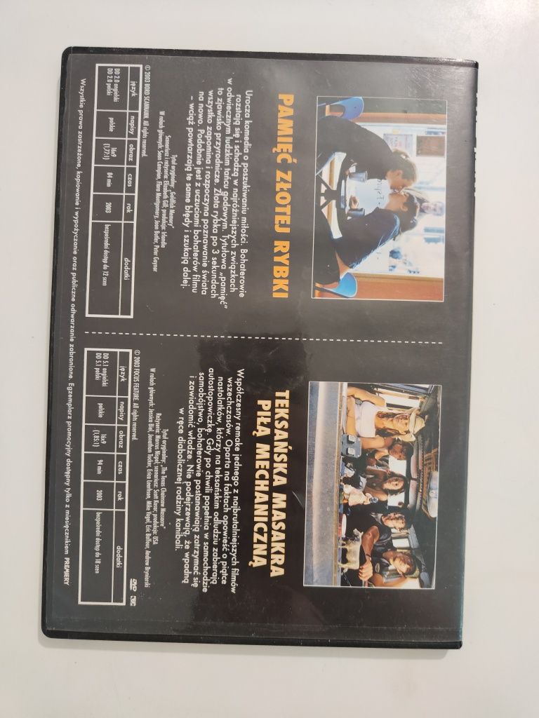 Teksańska masakra piłą mechaniczną / Pamięć złotej rybki - DVD