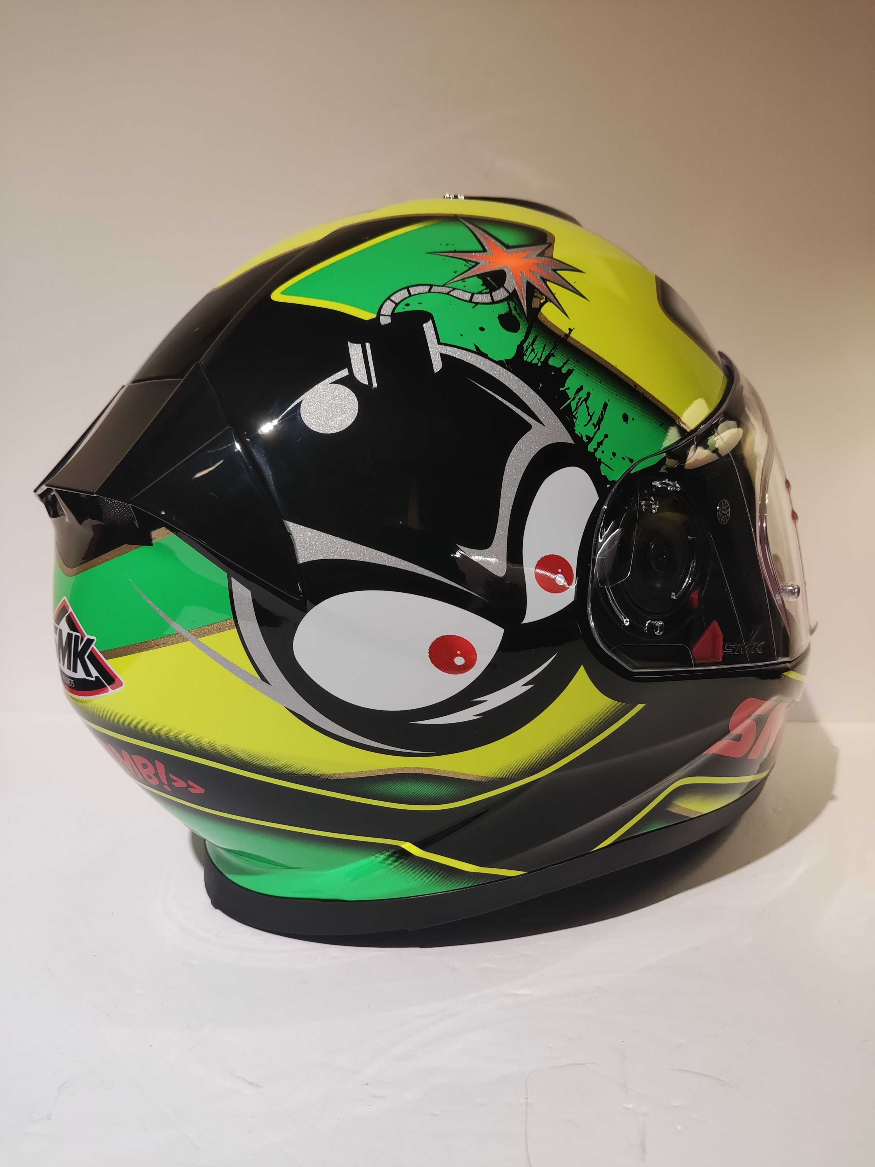 Capacete dupla-viseira integral mota scooter novo