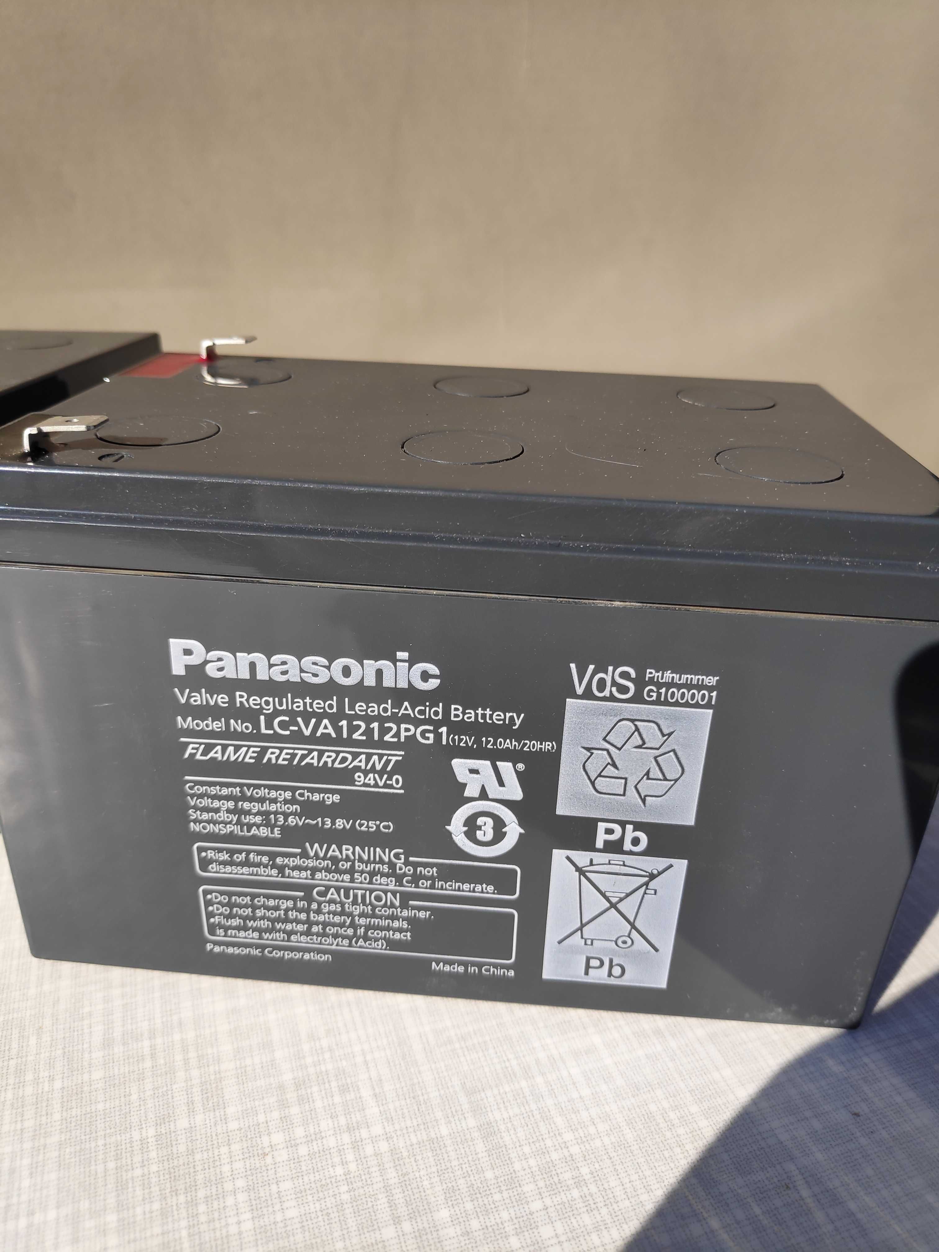 Akumulator AGM Panasonic 12V 12Ah