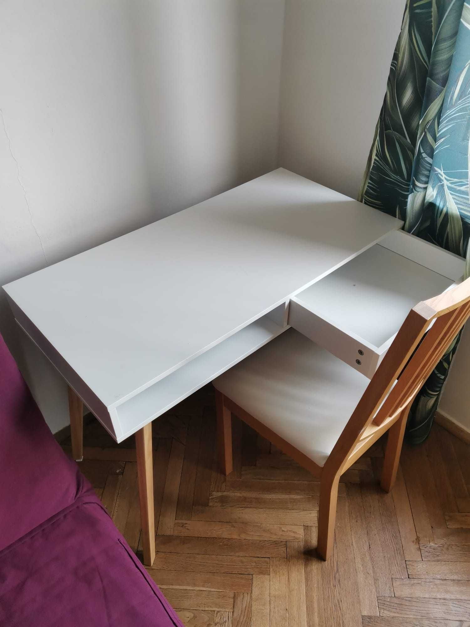 Biurko TAMHOLT 50x100 biały/naturalny