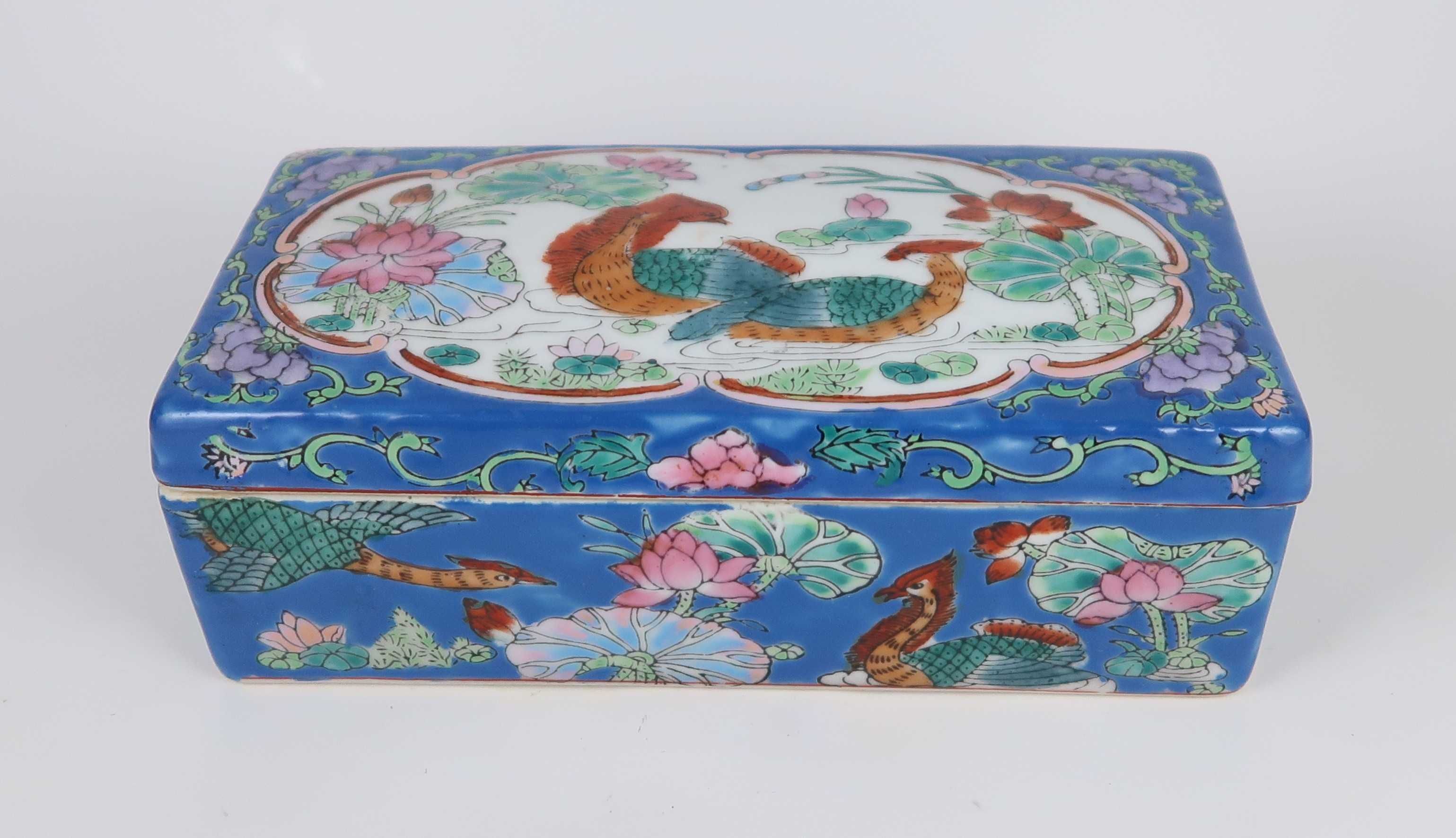 Caixa em porcelana da China