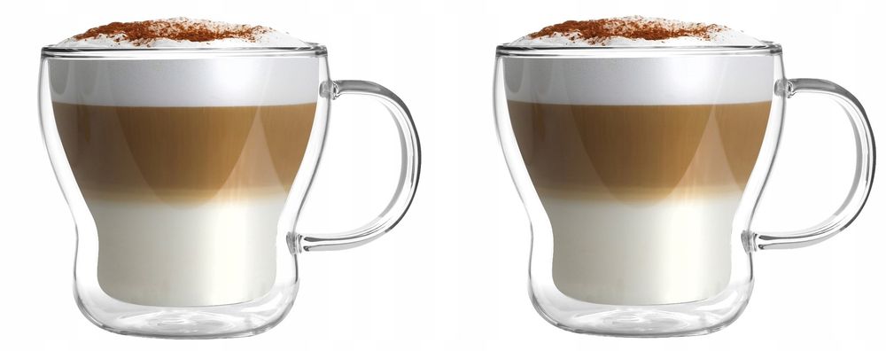 Filiżanka Vialli Design BOLLA SZKLANKI Z PODWÓJNĄ ŚCIANKĄ 370 ml 2 sz