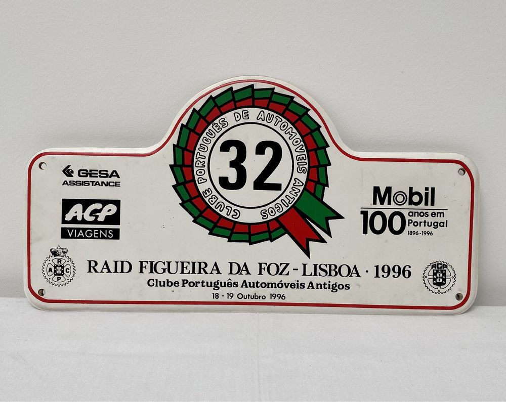 Placa circuito Figueira da Foz - Lisboa 1996 clássicos