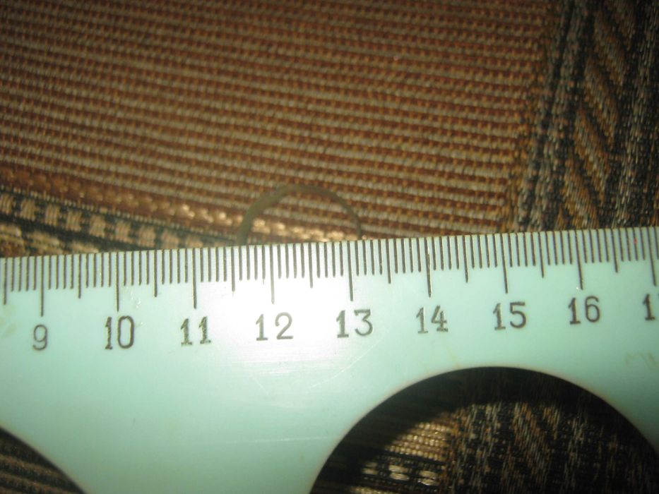 Медное колечко с остатками позолоты