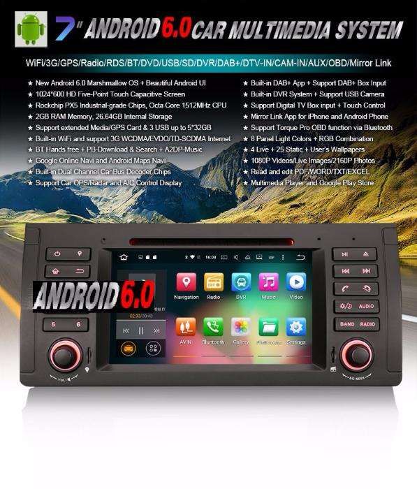 Bmw E39 E53 serie 5 X5 M5 2 din android 13 dvd OctaCore