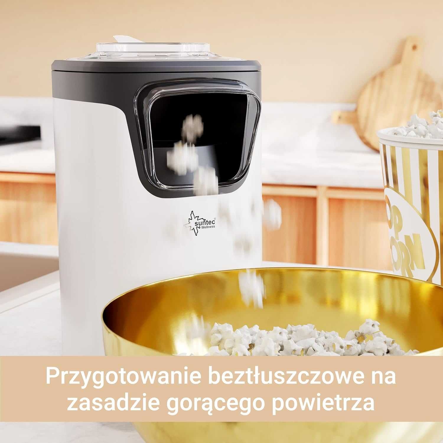 maszyna do popcornu beztłuszczowe urządzenie do robienia popcornu