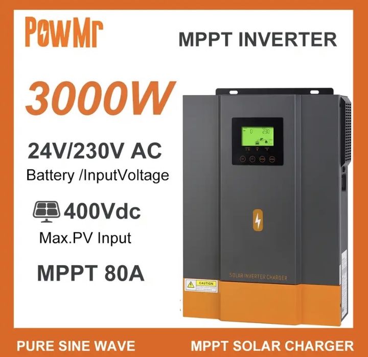 Гібридний сонячний інвертор PowMr 3000