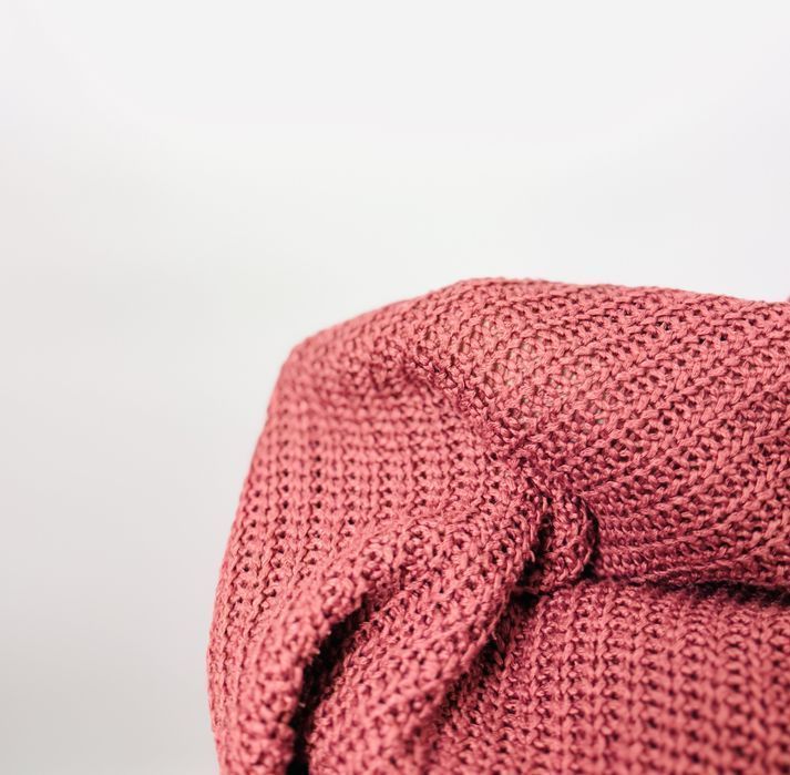 Sweter z dekoltem V w kolorze marsala L 40 Lindex