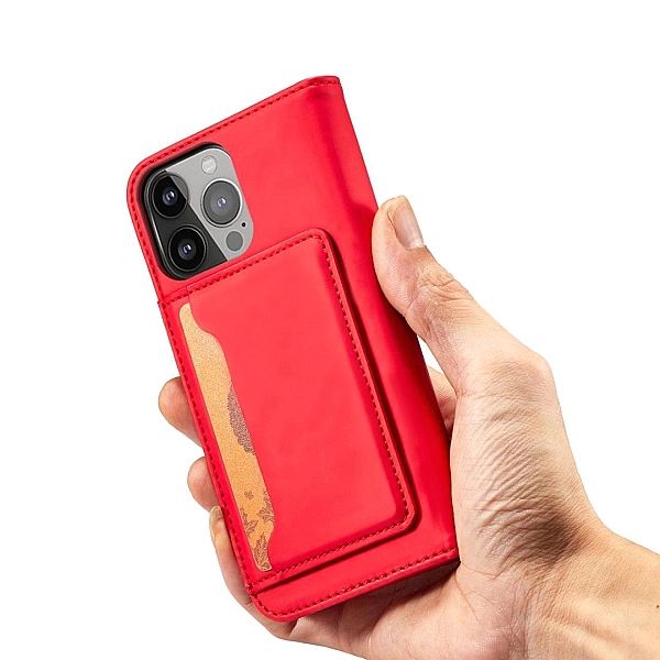 Etui Card Braders Case do iPhone 13 Pro Max czerwony