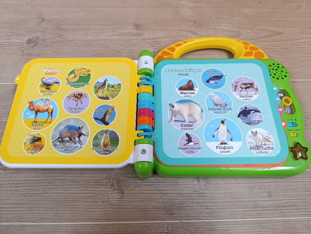 Książka interaktywna książeczka zwierzęta Vtech