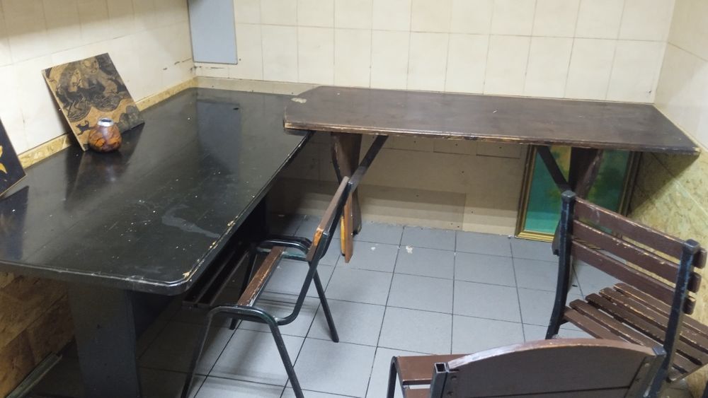 Столы дуб и орех