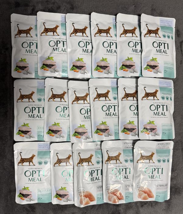 Вологий корм для котів Optimeal (Оптіміл)