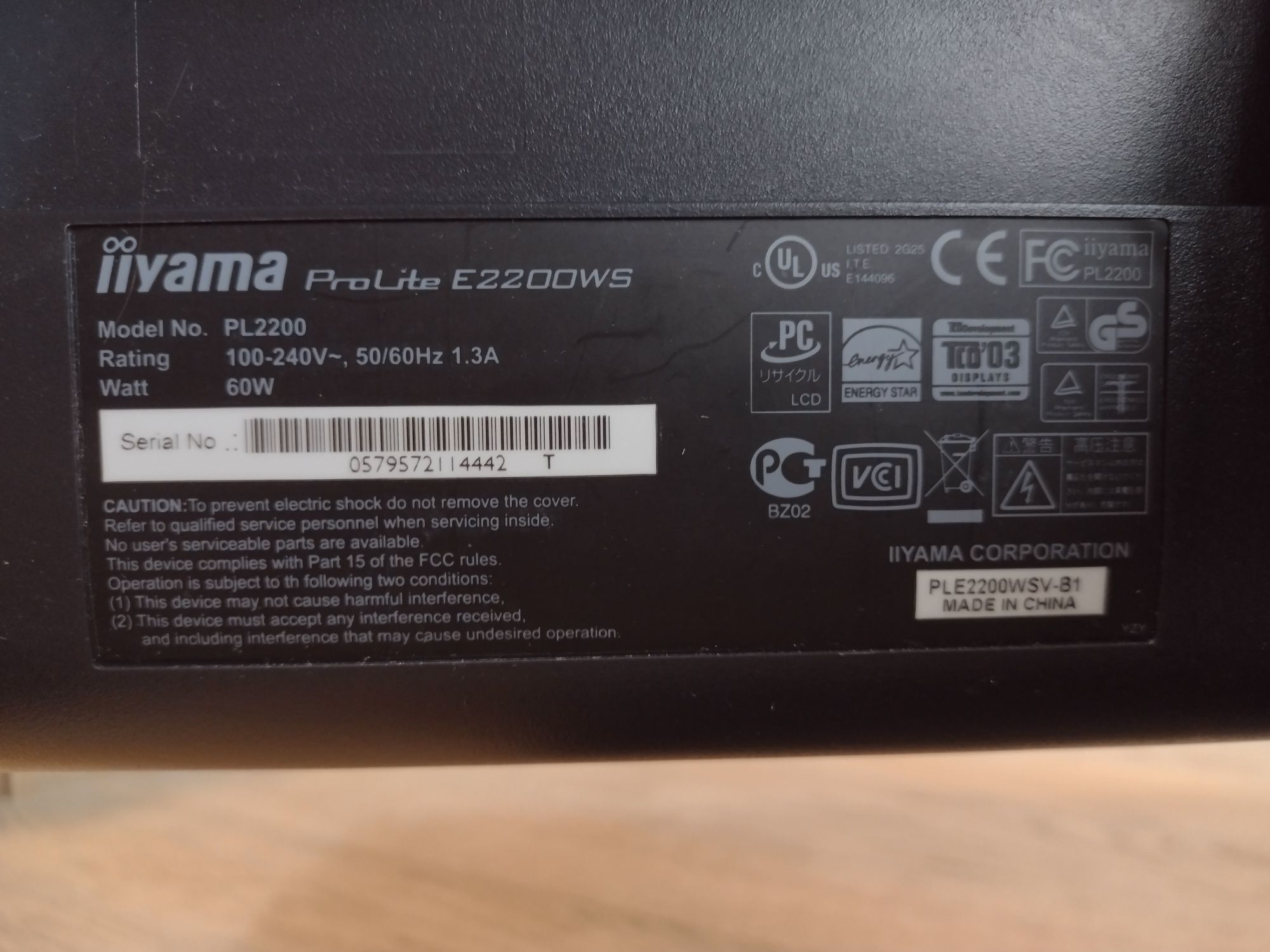 Monitor 22 cale iiyama