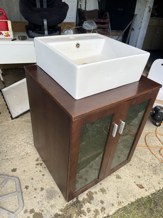 Movel casa banho com pia bom estado