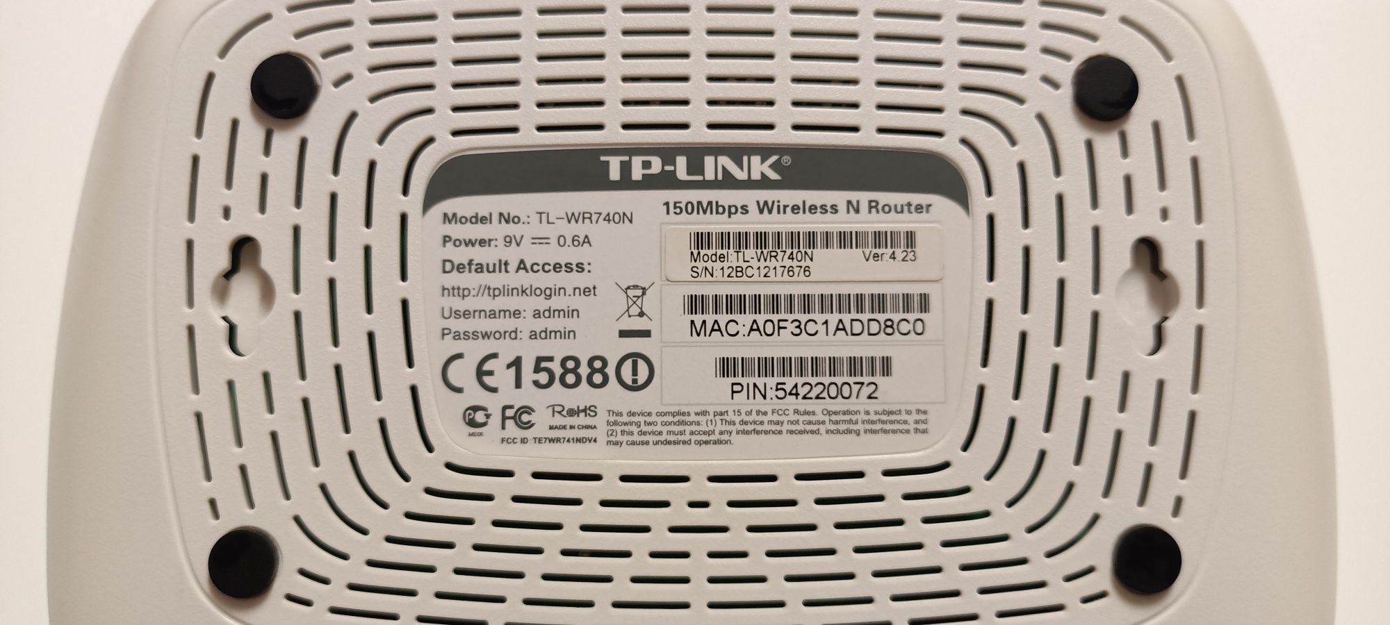 Router TP LINK TL WR740N