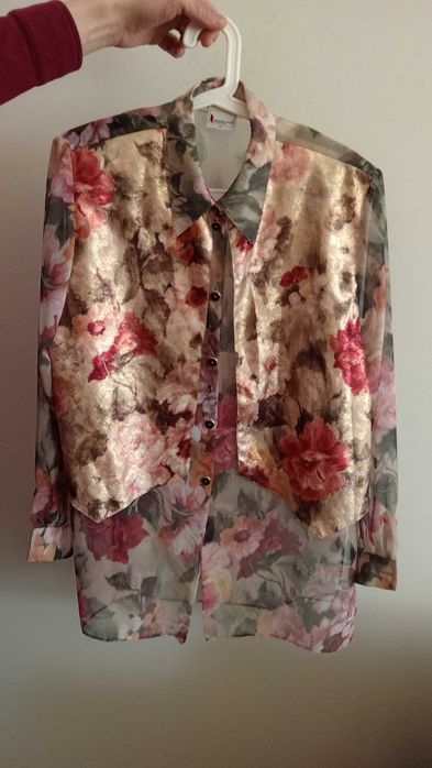 Koszula 42 kwiaty vintage