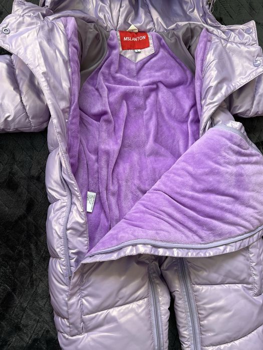 Теплий зимовий комбінезон для дівчинки 1-2,5 років