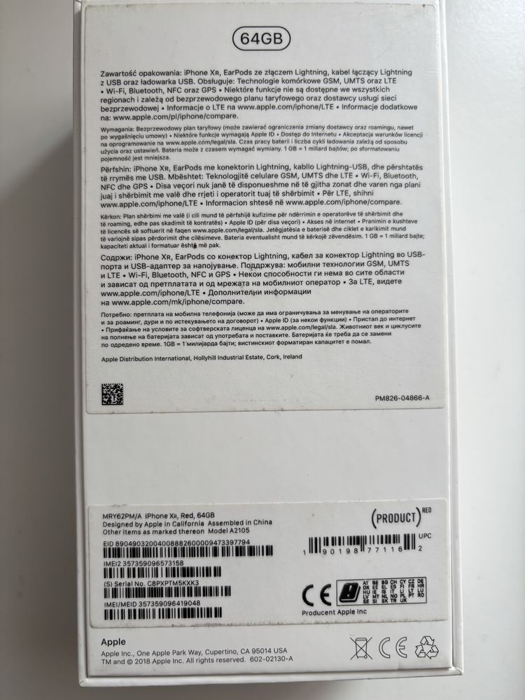 iPhone XR 64 GB Product Red – bardzo dobry stan