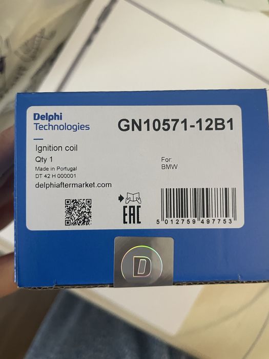 Котушки запалювання Delphi Tecnolodgies GN1057112B1