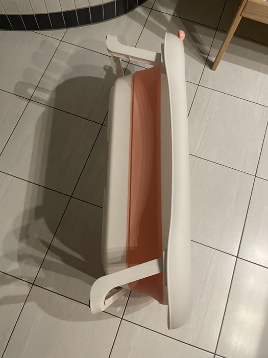 Składana wanienka dla dziecka noworodka plastikowa z wkładem dziewczyn