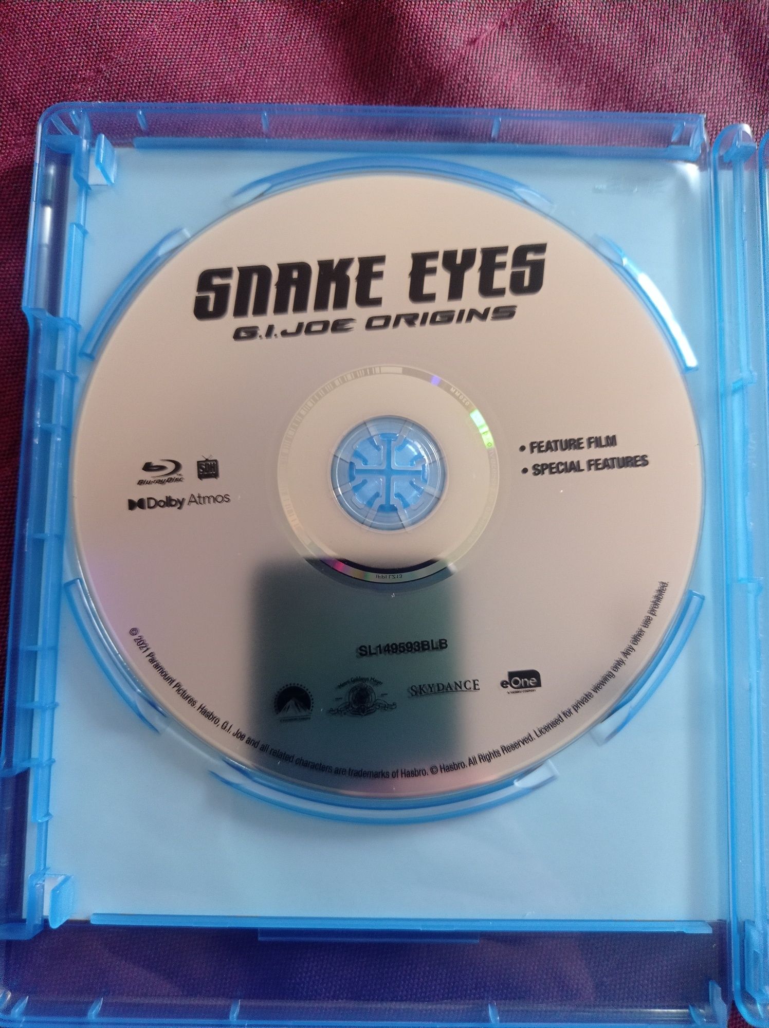 G. I. Joe Snake Eyes Blu ray