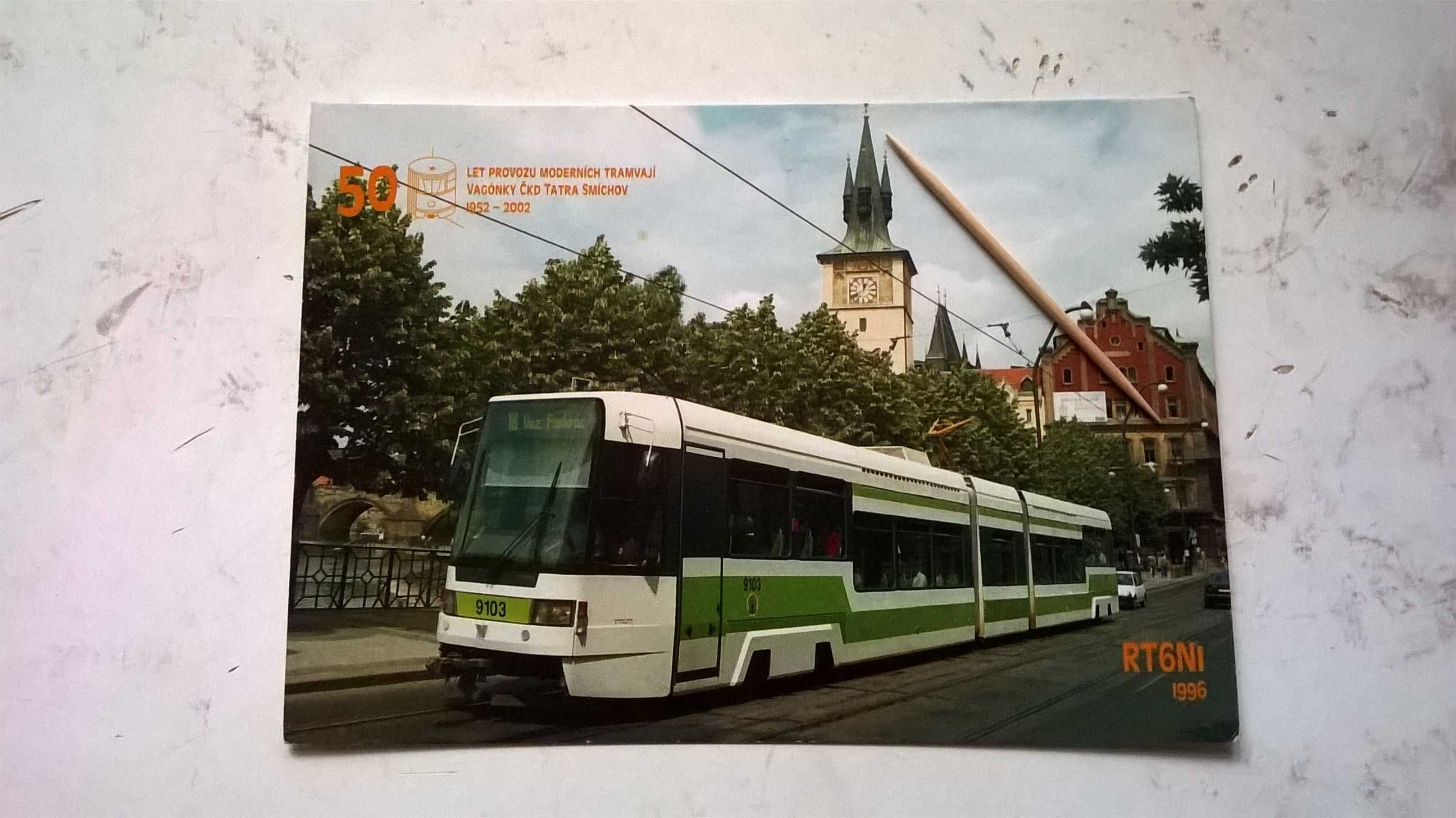 PRAGA - praskie tramwaje - pocztówki (widokówki) - 6szt.