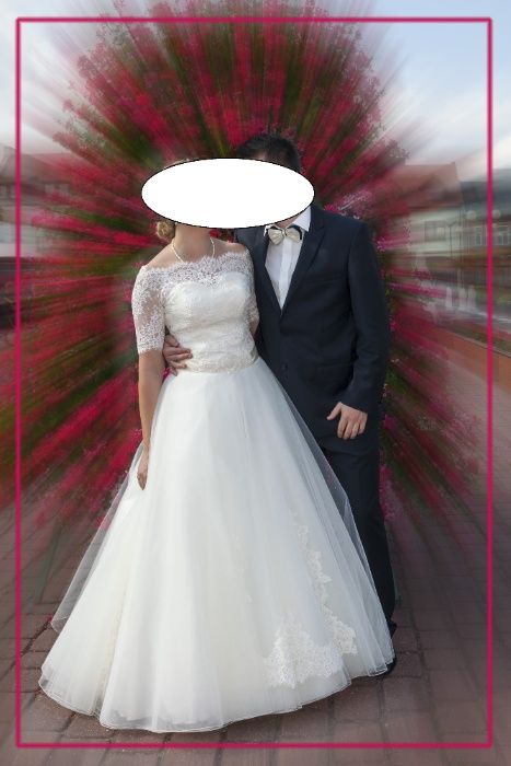 Suknia ślubna z kołem