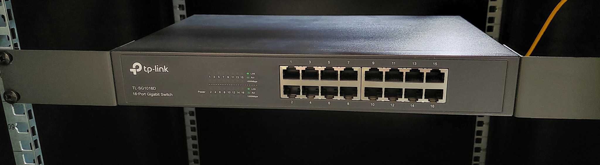 tp-link TL-SG1016D 16-Port Gigabit Ethernet Switch c/ Rack Mount