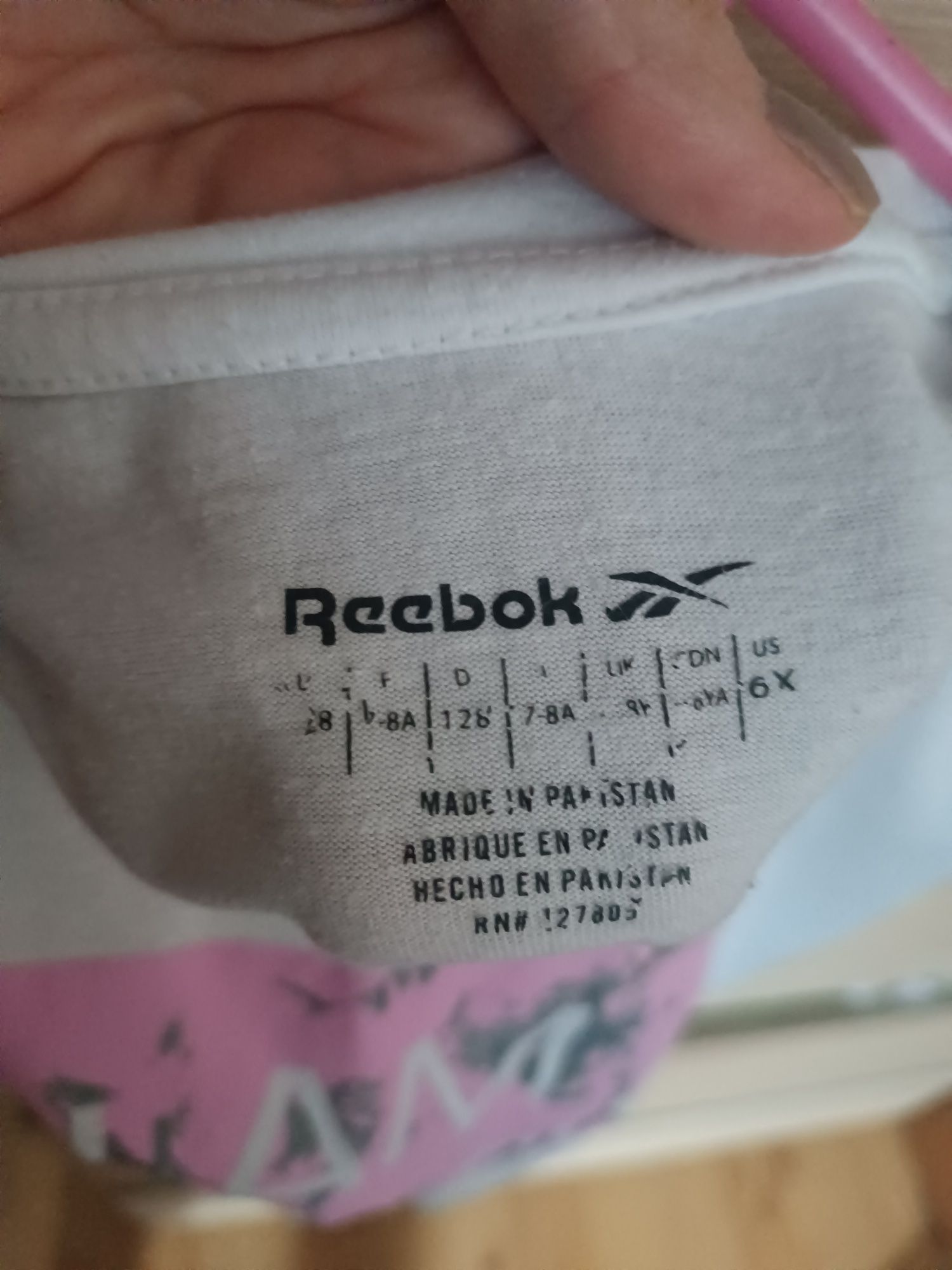 T-shirt Reebok dla dziewczynki rozmiar 128