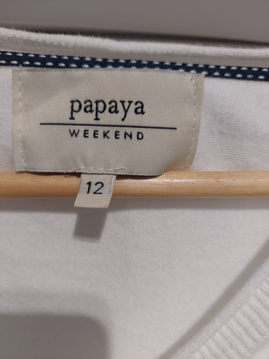 Sweter biały bawełniany rozmiar 40