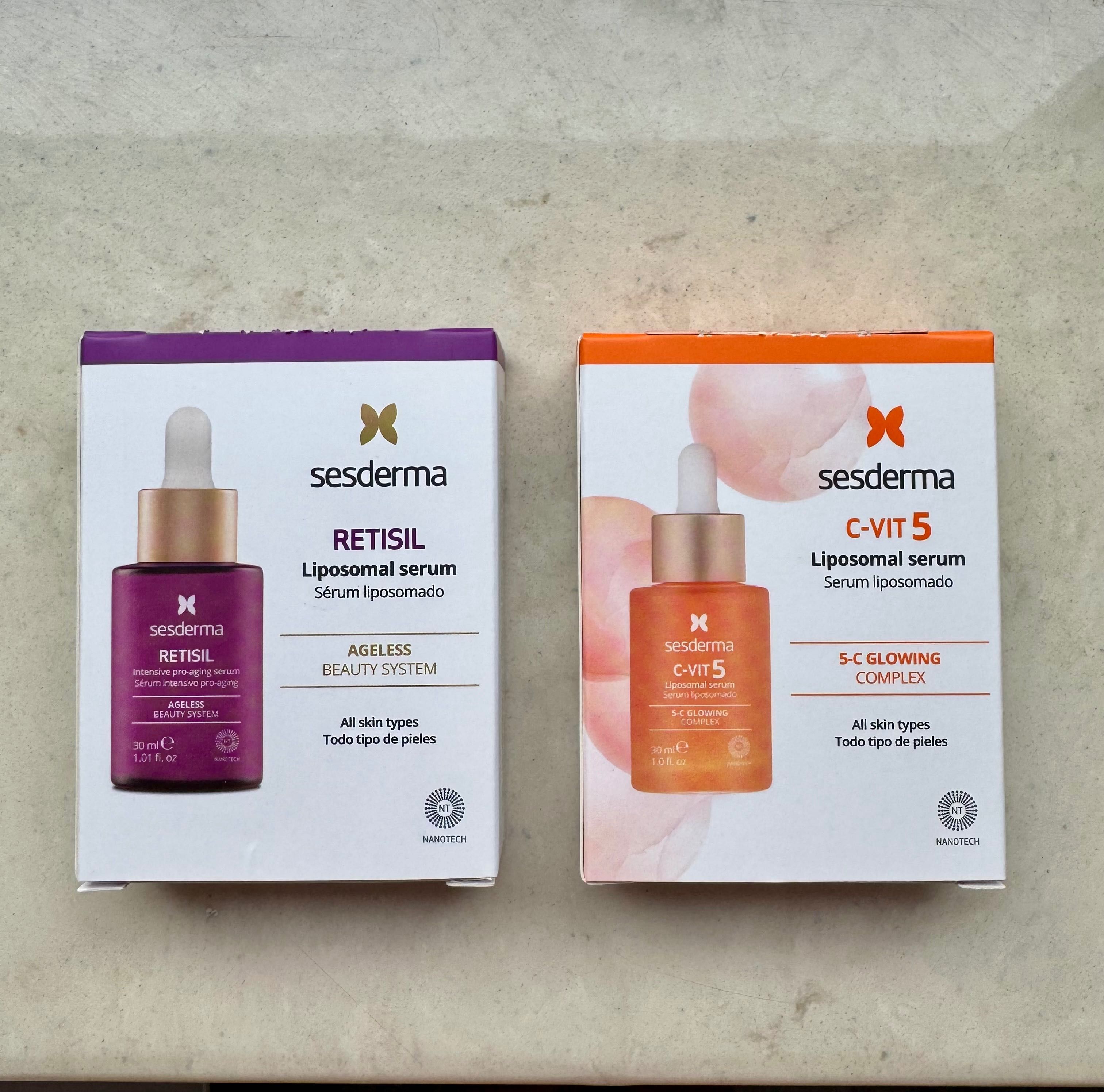 Sesderma C vit 5 сироватка 20 мл, Retisil сироватка 20 мл.