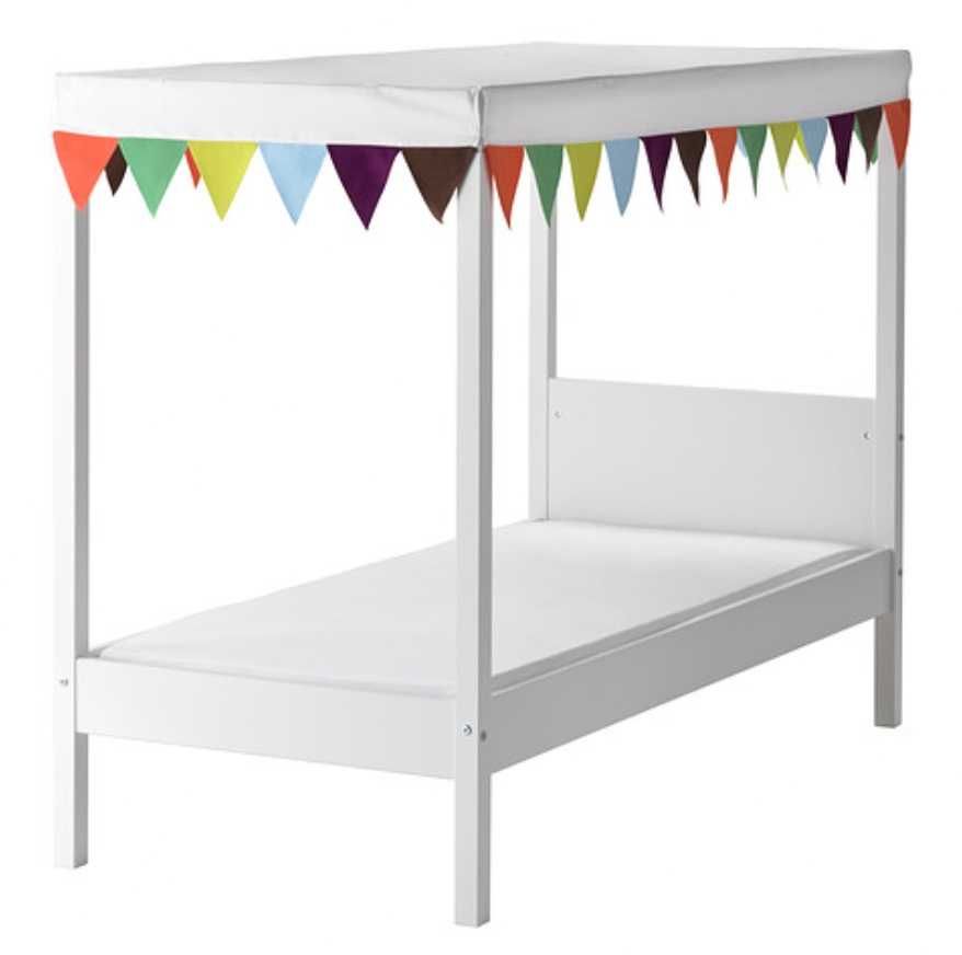 Łóżko dziecięce IKEA Orve, z baldachimem