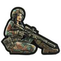 M-Tac Naszywka Patch Tactical Girl No2 Brunet Yakuza