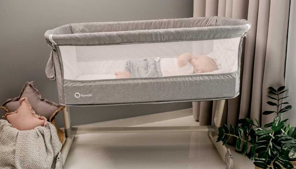 NOWE Łóżeczko Dostawne Lionelo Theo Concrete 3w1