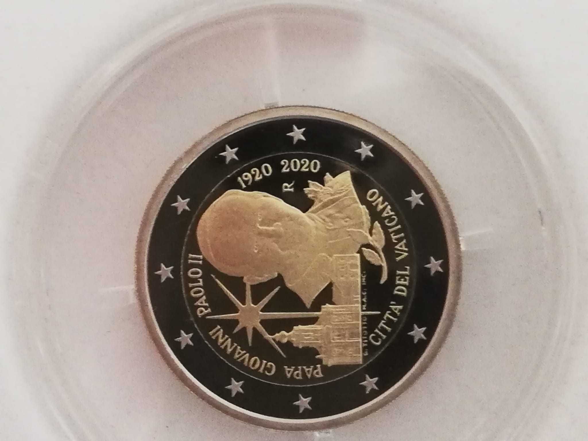 17 Moedas Vaticano PROOF Comemorativa 2 euros (colecção 2015 a 2023)