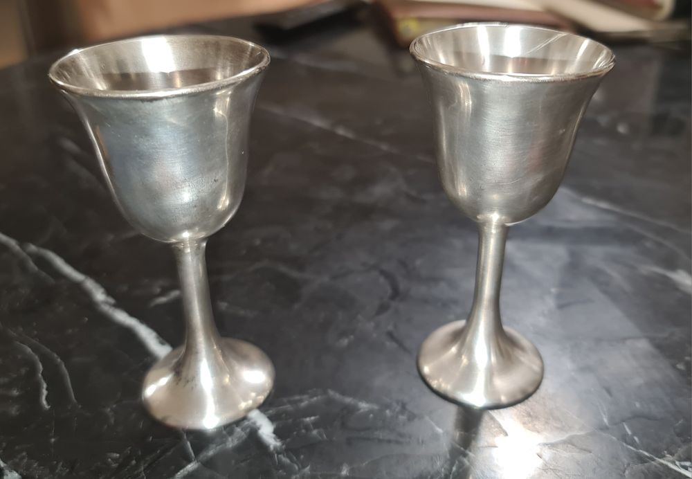 Подставка для яиц (2 шт.), мельхиор, Италия