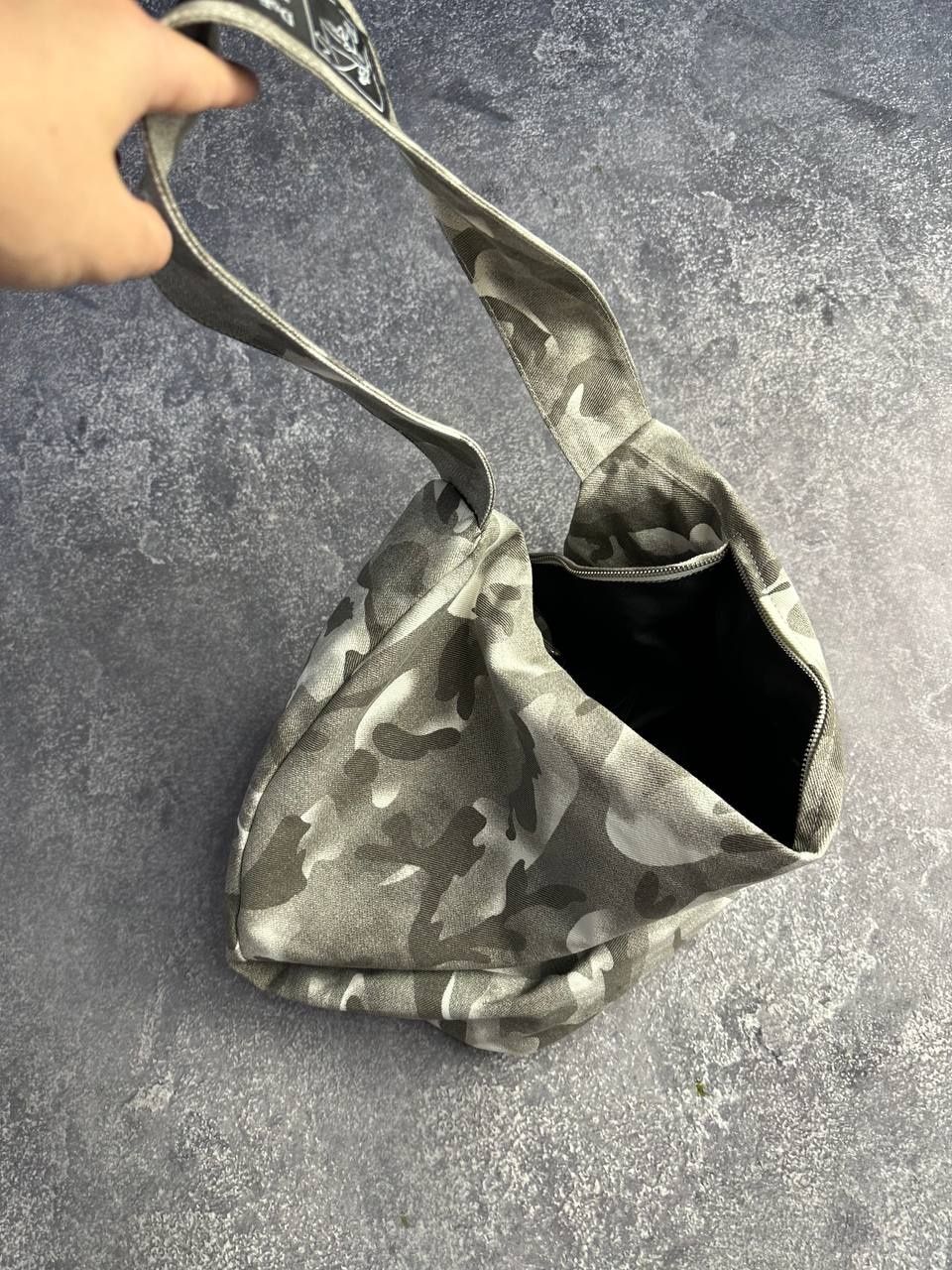 Сумка камуфляжная opium custom archive camo bag y2k шопер белая біла