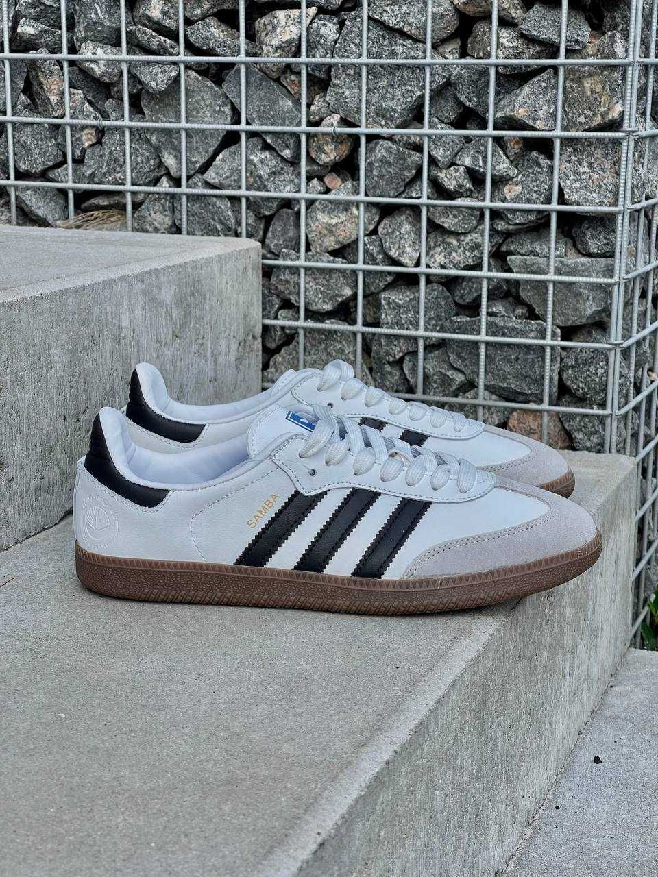 Жіночі кросівки Adidas Humanrace Samba White унісекс (36-45р.)