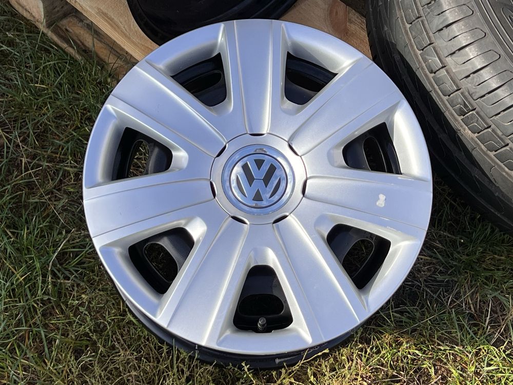 Диски R14 5x100 VW polo сталеві з ковпаками 5 100