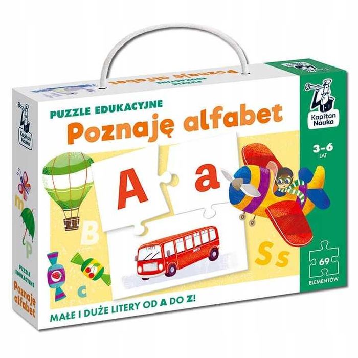 Puzzle Edukacyjne Poznaję Alfabet Nauka Liter Od A Do Z Kapitan Nauka