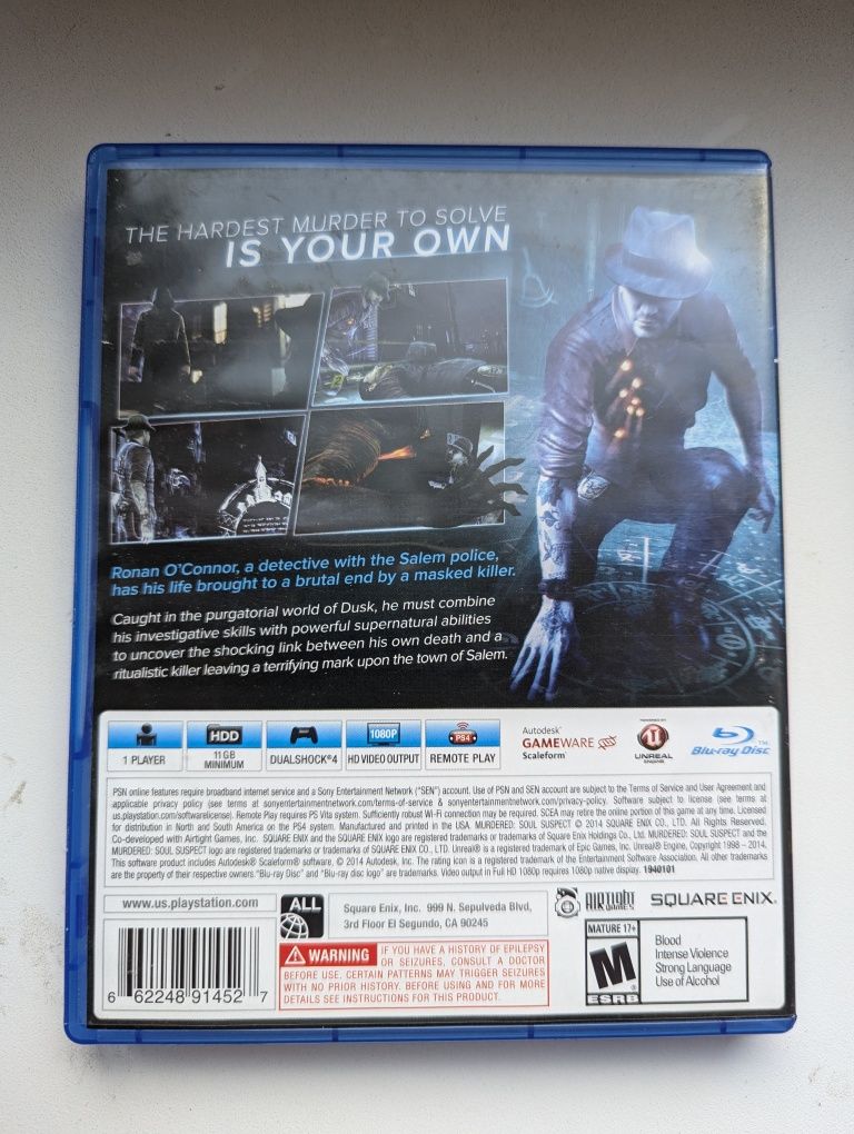 Murdered Soul Suspect ігри игры диски на PS4 PS5