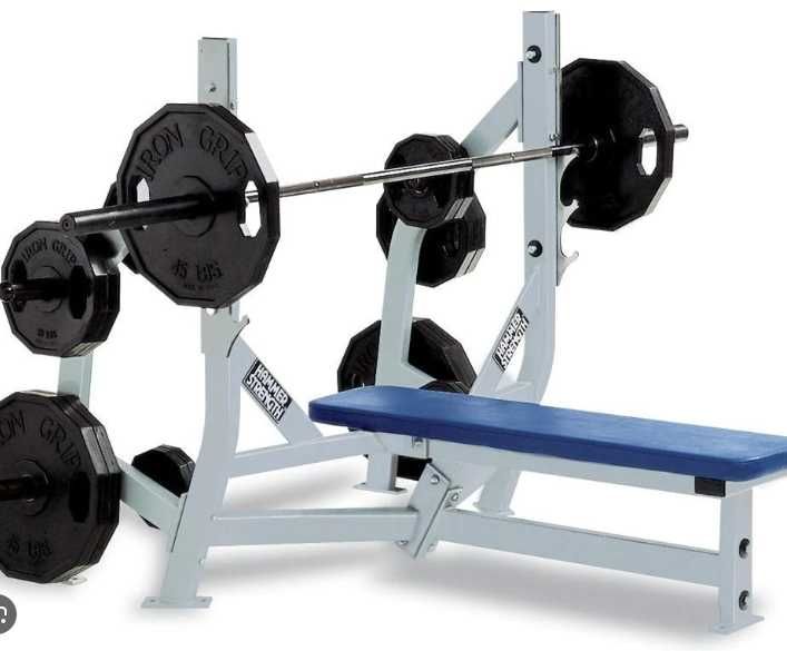 Ławka olimpijska płaska HAMMER STRENGTH OLYMPIC flat bench
