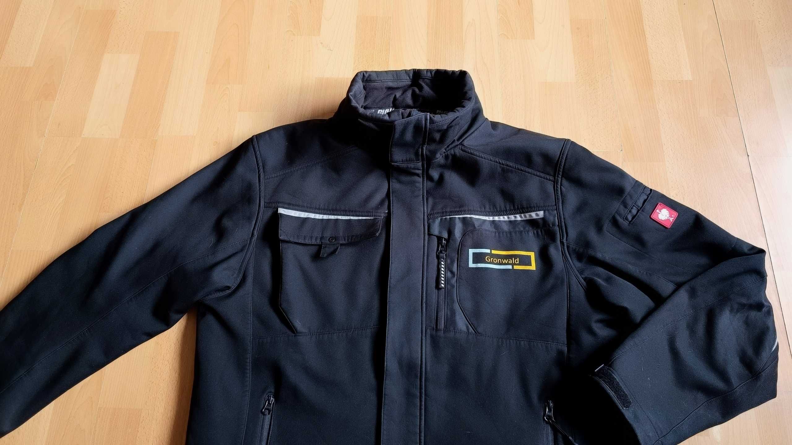 Męska zimowa kurtka softshell ENGELBERT STRAUSS MOTION r.L st.b.dobry