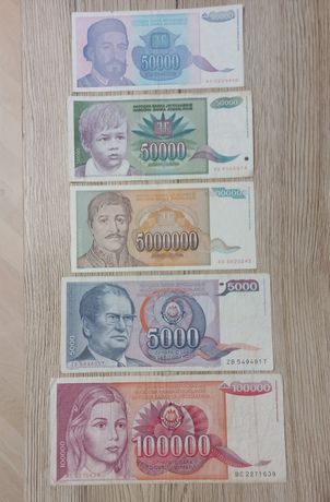 Banknoty świata Jugosławia